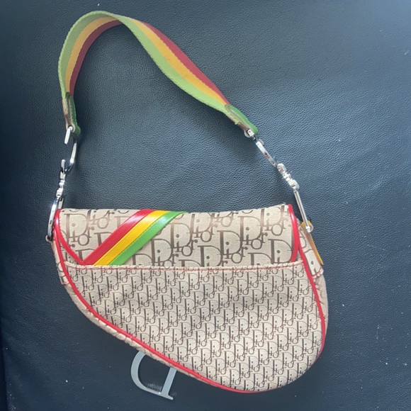 Dior Rasta Jamaican Special Edition Saddle Bag - Picture 2 of 12